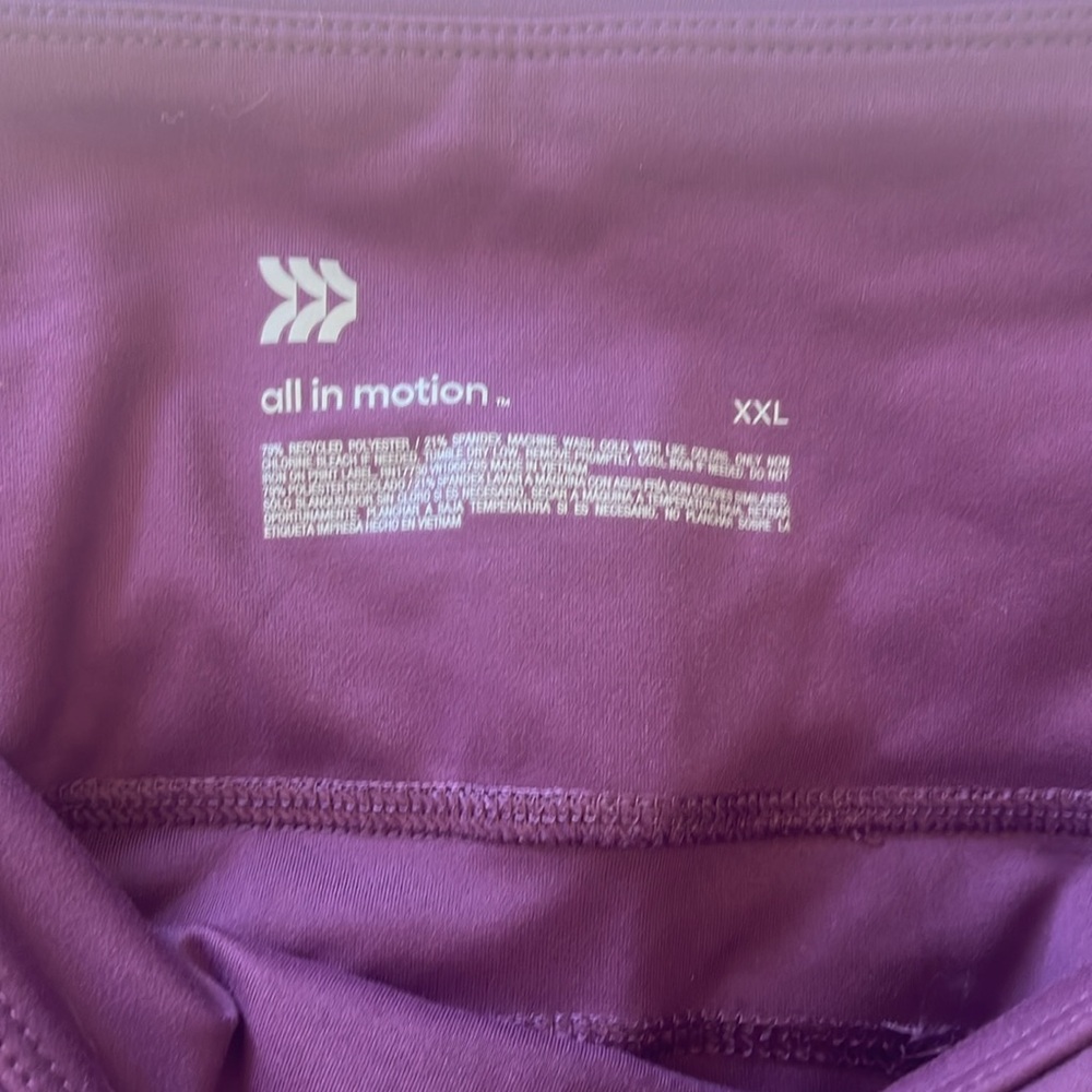 All in motion, women’s size XXL, activewear pants, purple, very light us… - Picture 5 of 7